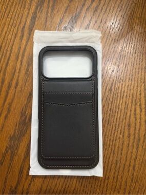 New Black PU Leather Wallet Case iPhone 17 Pro Max